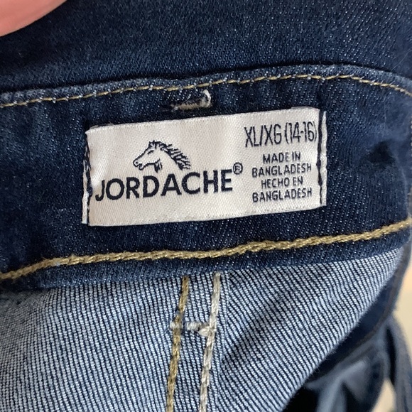 2/$20 Jordache 14/16 Denim Short Bibs - Picture 7 of 8
